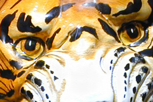 The Art Gallery: Wild Animals - Hand painted, hand decorated Italian, Tuscan Florentine ceramics